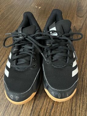 adidas Black and White Men’s Athletic Sneakers with Gum Outsole